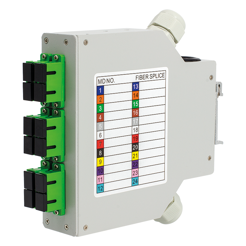 Caja de distribución para carril DIN