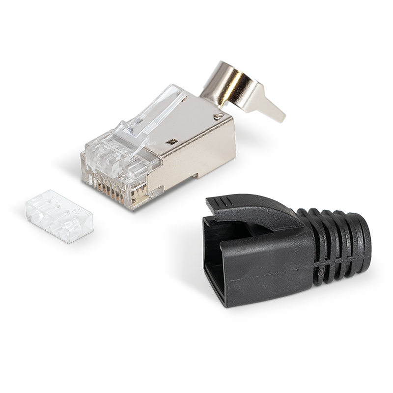 Conector RJ45 pasante para grandes diámetros de cable Cat. 7