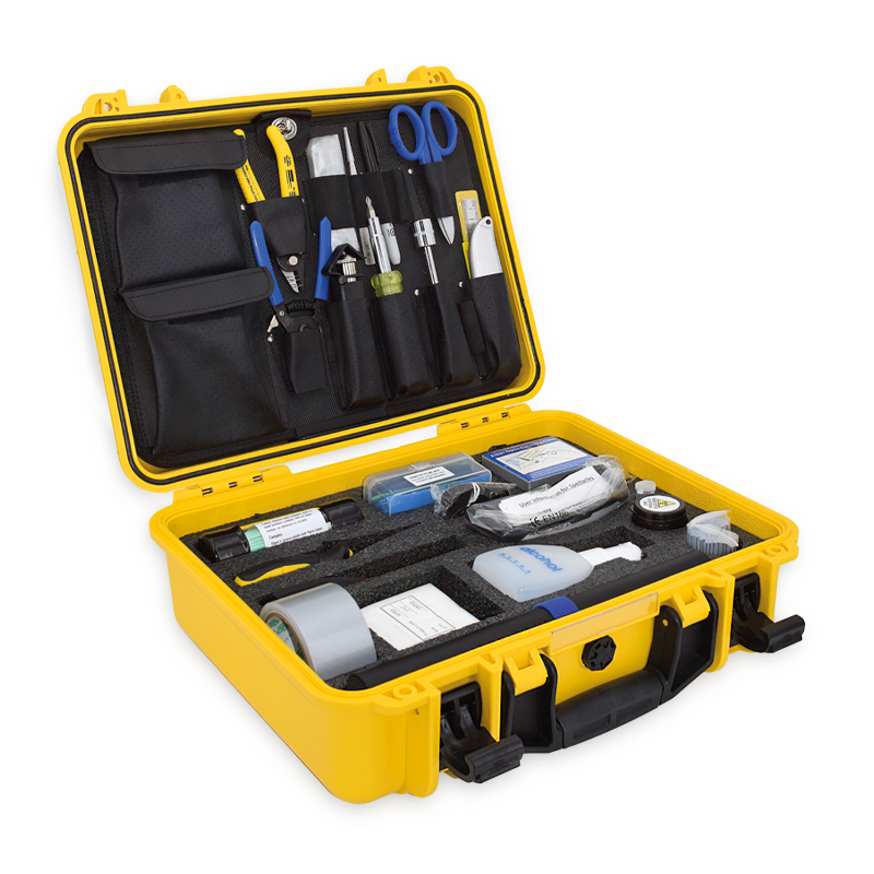 Maletín de herramientas para fibra óptica