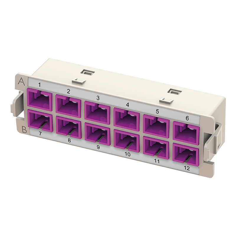 Módulos con adaptadores SC símplex para panel modular HD